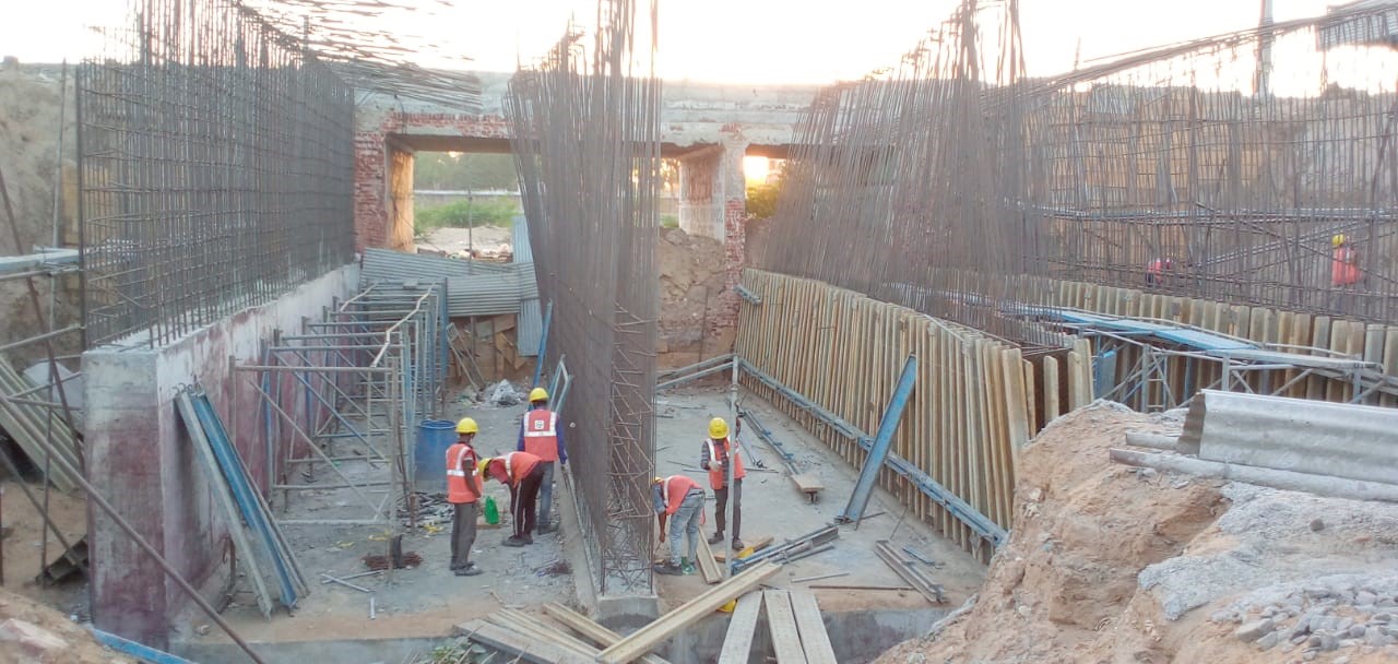 Infrastructure project Minor Bridge, In Delhi-Bombay Railway project - Crystal build squre